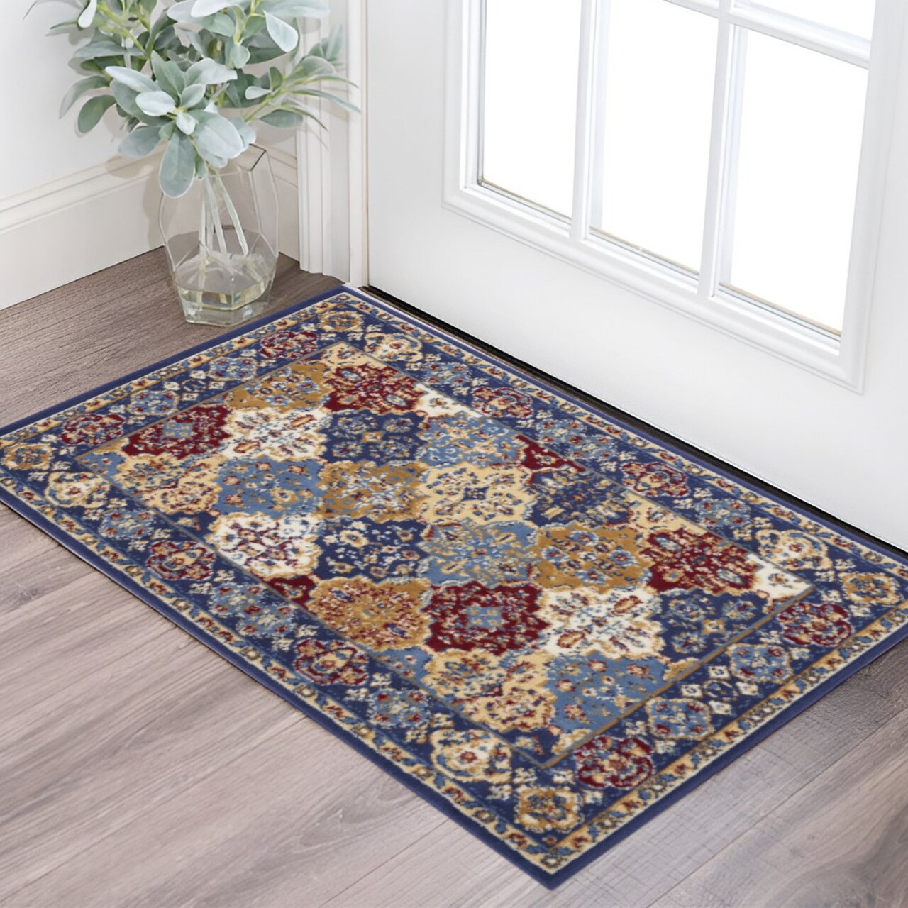 Edge Collections - 3' X 5' - Multicolor - Durable Bohemian Non-Skid Area Rug for Warmth and Style - 1 Piece